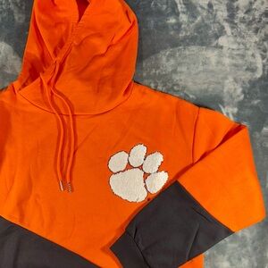 Gameday Couture Clemson Tigers Matchmaker Diagonal Cowl Neck Hoodie Womens M